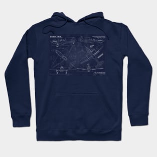 Yakovlev Yak9m URSS Blueprint Hoodie